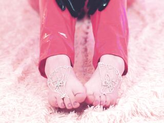 Cunt Masturbation and Foot Fetish, Latex Servitude and CowGirl Position.