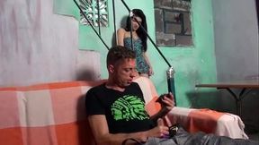 Bati uma punheta pro Tio depois que flagrei ele com o pau na m&atilde_o