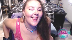 Ashley Ace Plays with Her Pussy Wearing Pink Playboy in Cam Shows - Compilation