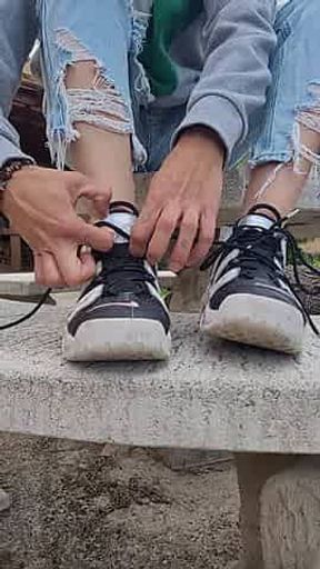 Melissa Nike soles and feet