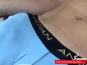 Chilling and smoking and caught myself touching my huge dick