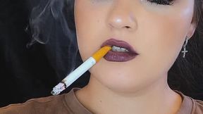 Dark Lips & Cigarette, Slow Seductive Smoking