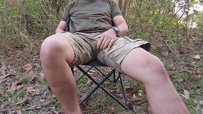Jerking off at a Campsite