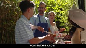 Foster stepmom gets fucked and creampied by stepson