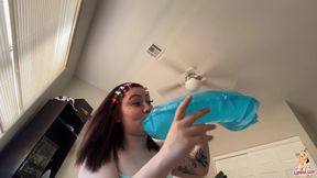Giantess Goddess Blows Your Inflatables