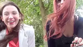 Backseat Lesbian Fisting