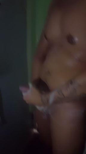 I was taking a shower and my cock stopped very well