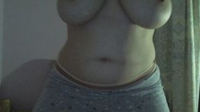 Sensual, beautiful movements. Topless video. I'm showing my perfect, natural, big tits from every angle.