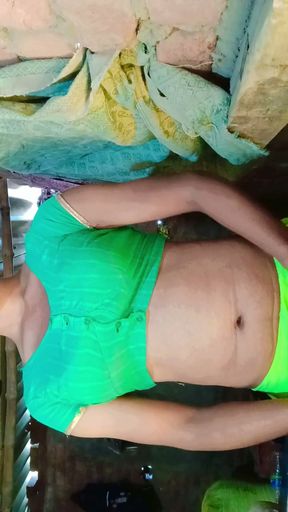 Sapna crossdresser masterbate in saree