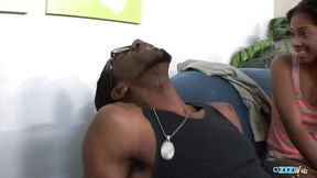 Babe moans in pleasure as she is drilled by a BBC in different positions