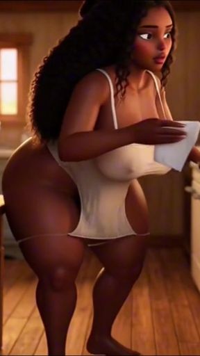Sensual Natural Intimate Daily Routine Of A Gorgeous Curvy Black Peasant Woman Peaceful Rural Countryside Life   Clip 1