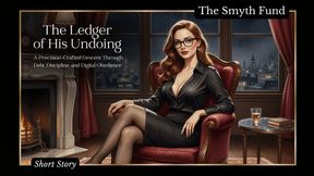 The Ledger of His Undoing: A Precision-Crafted Descent Through Debt, Discipline, and Digital Obedience by Ms Smyth of The Smyth Fund { FinDom Short Story }