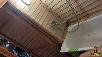 Leksa Biffer's Steamy Sauna Seduction: Tattooed Teen (18+) Treat