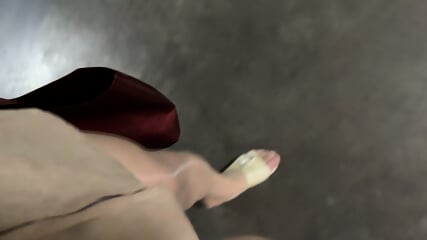 One person playing with equipment