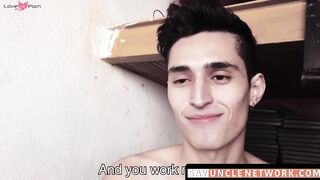 SayUncleNetwork.com - Straight Latino's first gay anal experience with a jizz reward