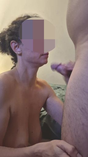 Blowjob Ain't Cheating: Married Hotwife Facial Cumshot