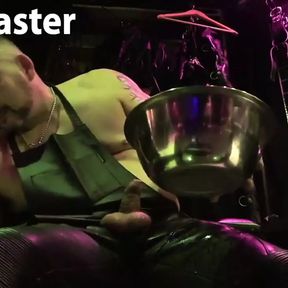 Leather Master Pissing in Dungeon