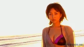 Yuka Hirata's Beach Sunset Fantasy - Sensual Barefoot Moments by the Shore