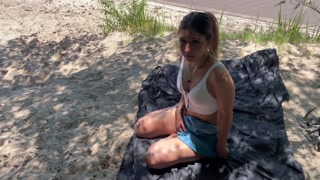 Argentinian asshole is caught alone on the beach