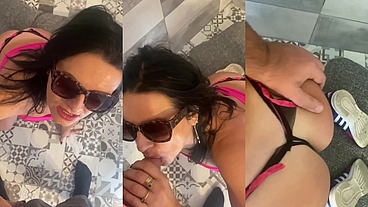 Twerking in My Tight Pink Dress Before Getting Fucked Hard in Doggystyle – American MILF Sucks & Rides