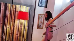 Sexy Dom gives Hand Job and Spanks naughty Slave
