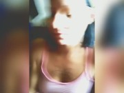 milf takes cum facial with snapchat filter