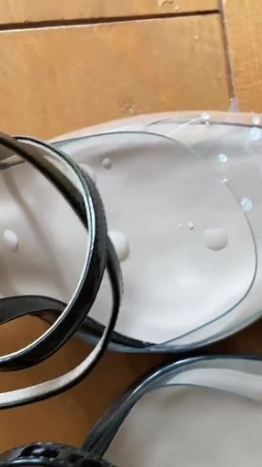 2 Cumshots on sexy high heels   Clip 1