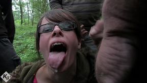 cock loving tiffany naylor is off to the woods for some raw dogging cum eating fun