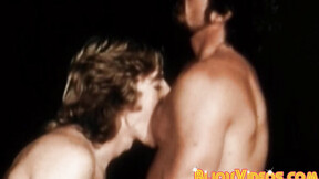 Bushy homo impaled by lovers raw freakishly long meat