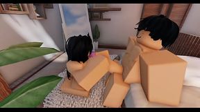 Lambendo e Masturbando o Pau - Roblox Anima&ccedil_&atilde_o