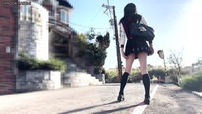 HA31 Japanese student paid dates after class, with vibrator ejaculated in the car !