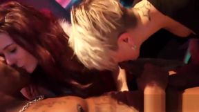 Sexy girls get completely wild and nude at hardcore party