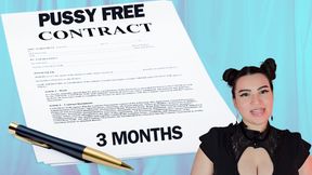 Pussy Free Pledge Contract -  Real 3 Month Pussy Free Guidance by Countess Wednesday - Pussy Denial, Sexual Rejection, Loser Porn, and Loser Lifestyle