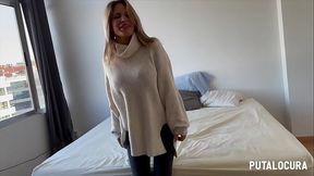 PutaLocura - Turista alemana Leidy de Le&oacute_n traga lefa de Torbe en pillada