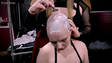 Jade Storm Shaves Slave's Head