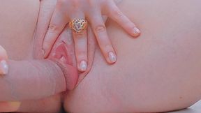 drilling a tight pussy until she cums in spurts