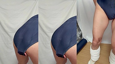 クラスの男子に小便やザーメンをぶっかけられた匂う肉便器スクール水着を着て極太アナルディルド調教