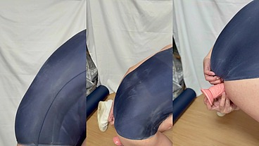 クラスの男子に小便やザーメンをぶっかけられた匂う肉便器スクール水着を着て極太アナルディルド調教