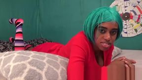 Ebony teen 18+ Black Amateur Big Ass POV Blowjob Fucking Australian Step Dad