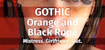 GOTHIC. Orange and Black Rope.