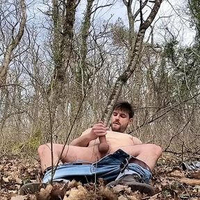 Wank in the woods