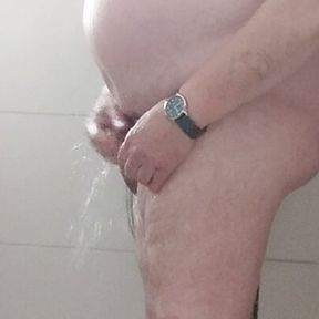 washing my balls, ass and tits in the shower