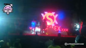 Nikki Montero Mexico transgender Party semi naked with fans and friends