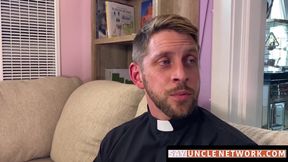 SayUncleNetwork.com - Twink's sins absolved with a hard bareback pounding instead