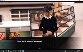 Going for Goal-Slutty Waitress In Tight Jeans