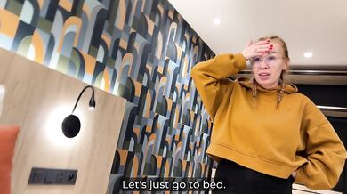 Step Mom Wakes Up Grinding on Stepson in Shared Bed - Creampie Ensues!