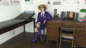 Geeky Lola Teases As She Strips Off A Rival School Uniform