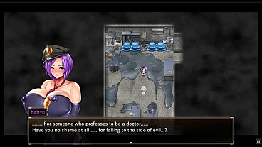 Karryn's Prison [PornPlay Hentai game] Ep.13 a good prison monster and BBC blowbang