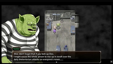 Karryn's Prison [PornPlay Hentai game] Ep.13 a good prison monster and BBC blowbang