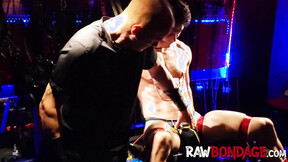 Fetish slave Devin Franco endures nipple tease cockplay & punishment